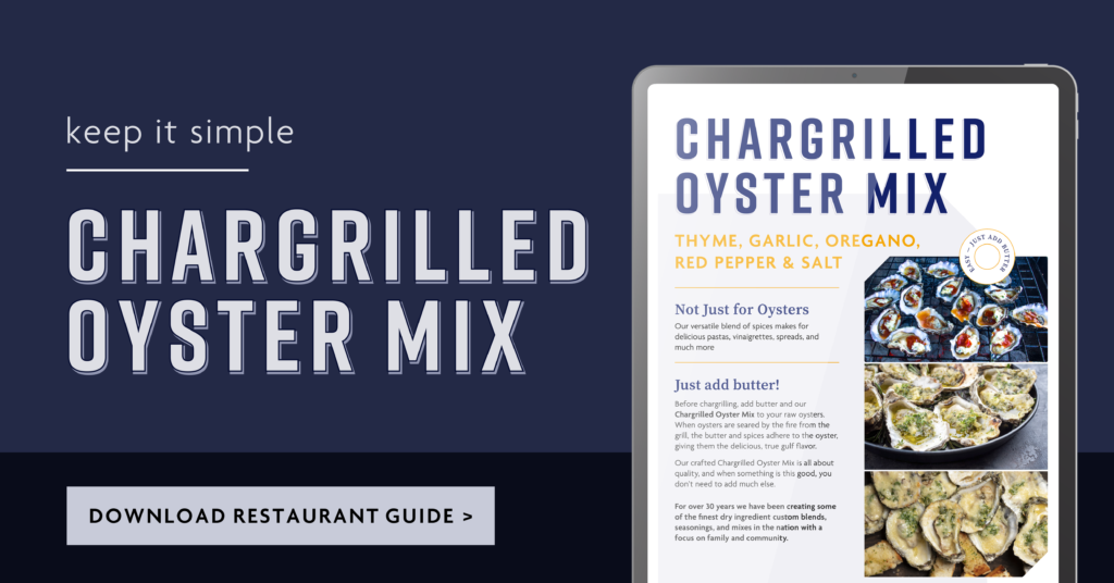 Chargrilled Oyster Mix The Restaurant Guide Gulf Coast Blenders