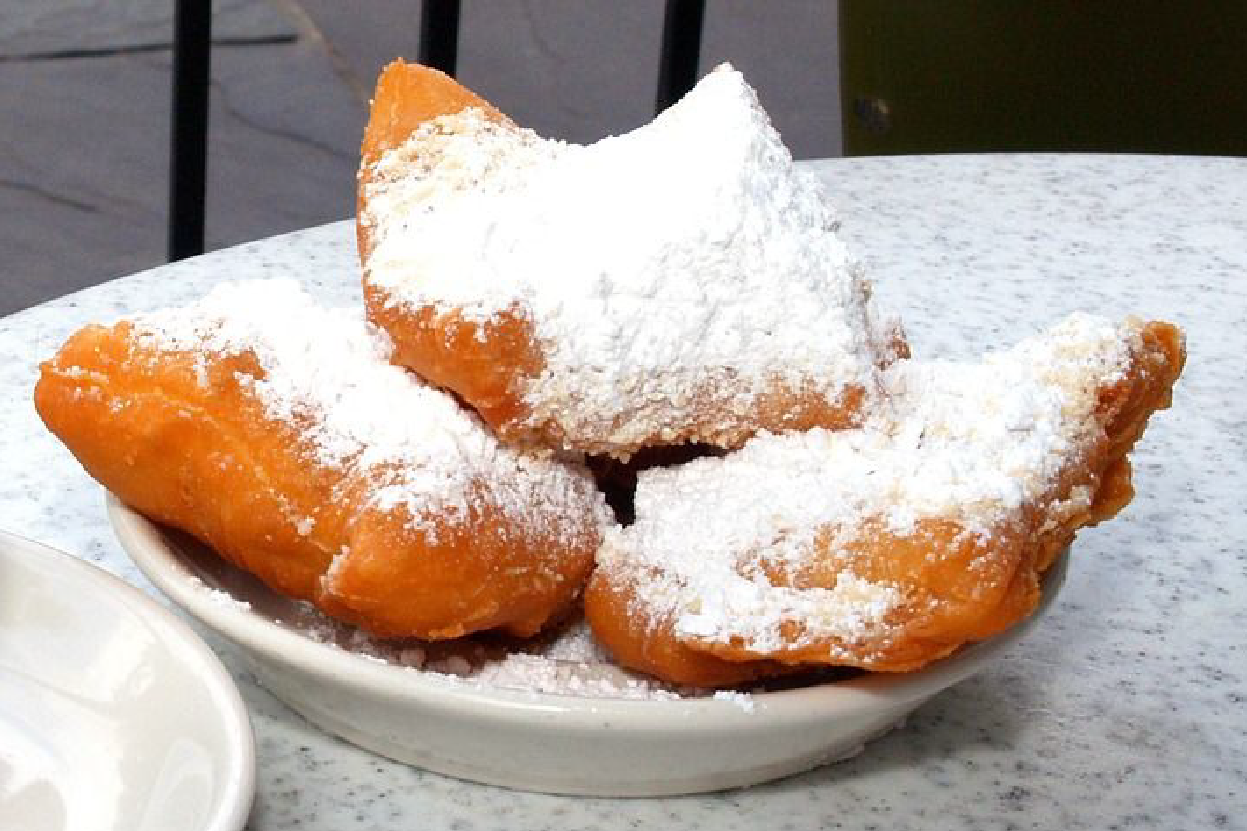 beignets on a plate