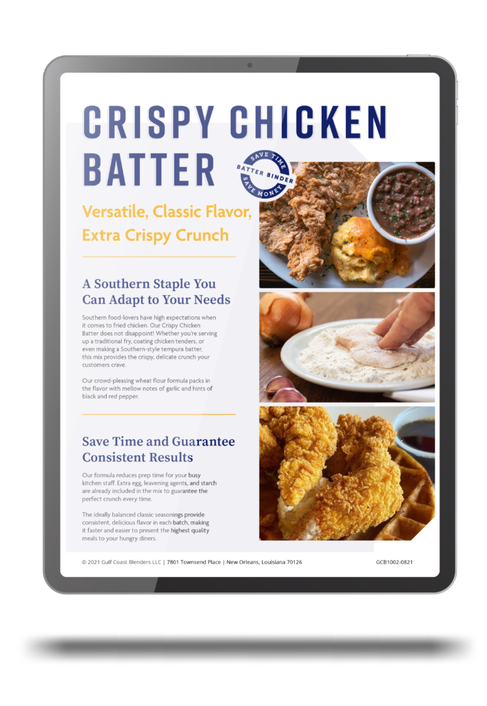 Gulf Coast Blenders Crispy Chicken Batter guide downloadable